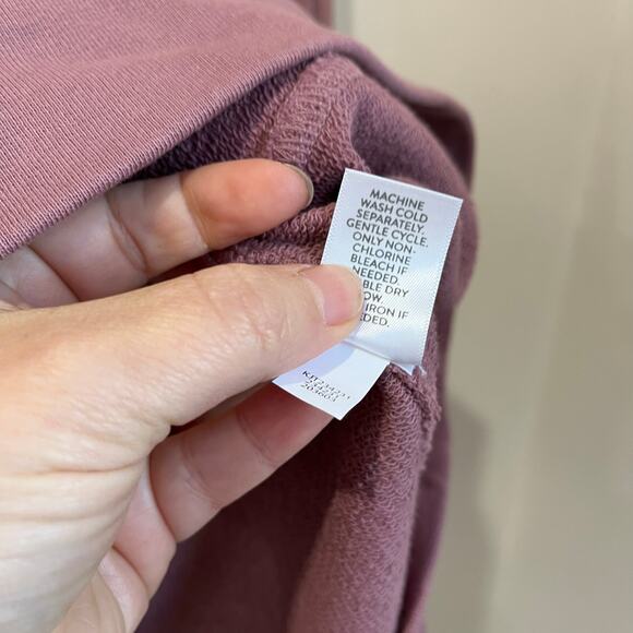 J Jill Pure Jill French Terry Kimono Jacket Organic Cotton Soft Pink Size M - Picture 5 of 8